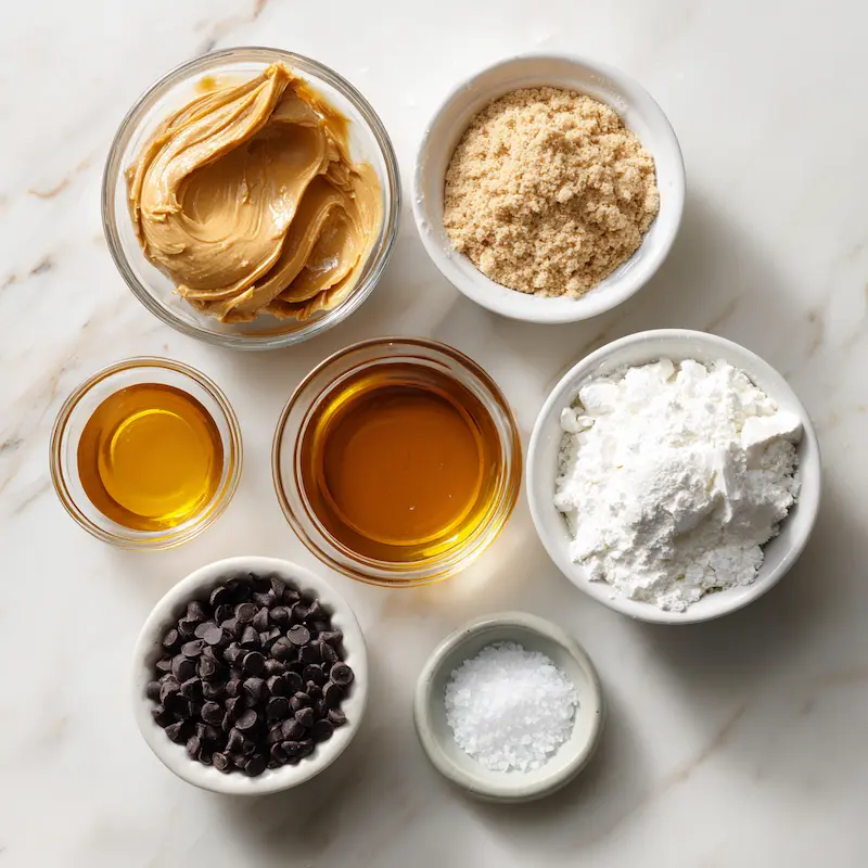High Protein Frozen Peanut Butter Greek Yogurt Bites ingredients
