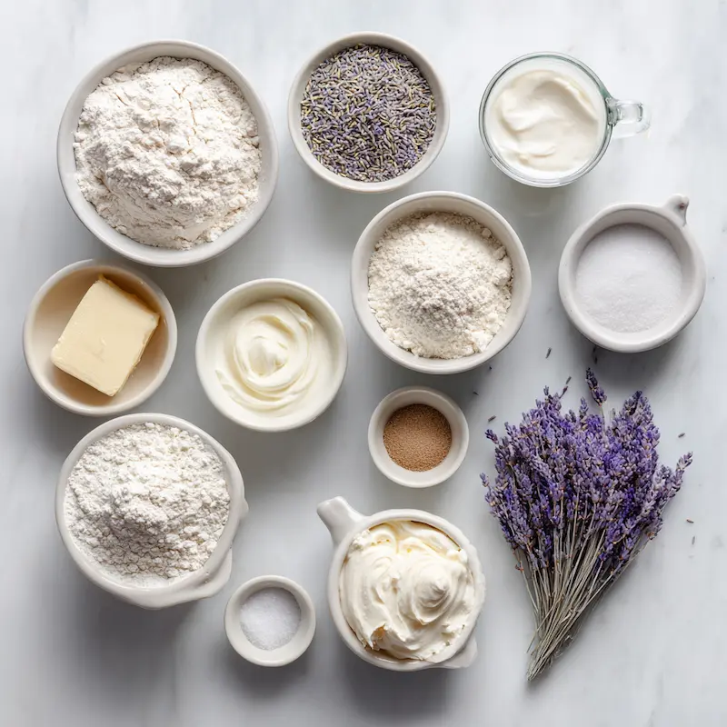 Lavender Vanilla Bean French Beignets ingredients