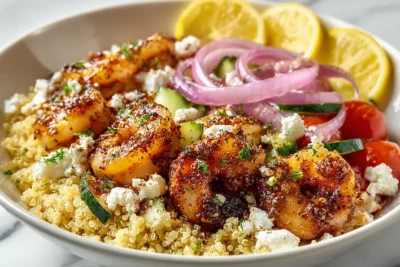 Mediterranean Shrimp Bowl recipe