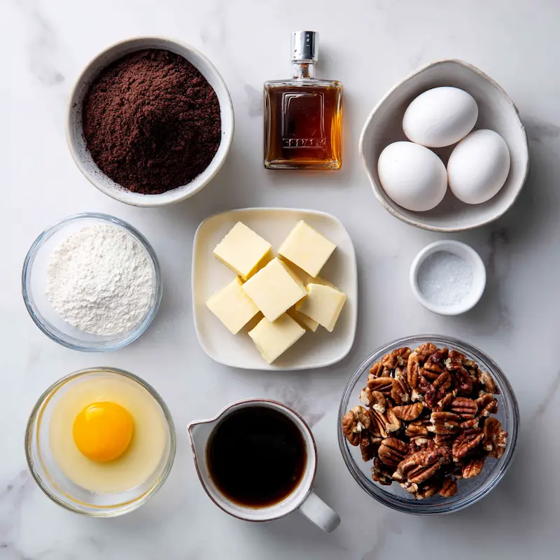 Pecan Pie Brownies ingredients