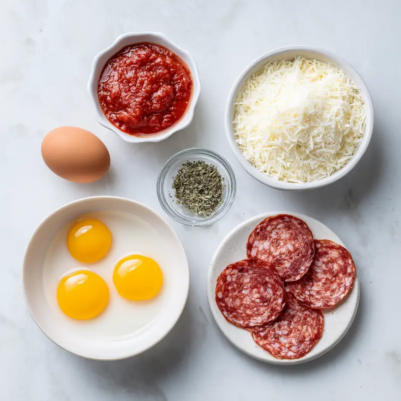 Pizza Eggs ingredients