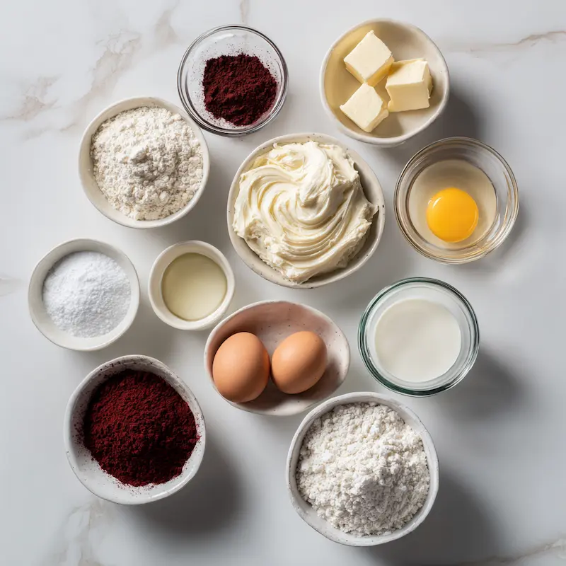 Red Velvet Pancakes ingredients