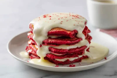 Red Velvet Pancakes recipe