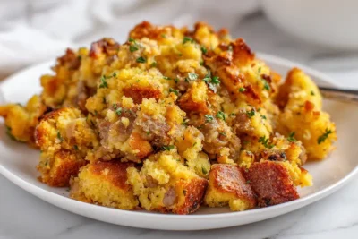 Sausage Southern Cornbread Stuffing recipe