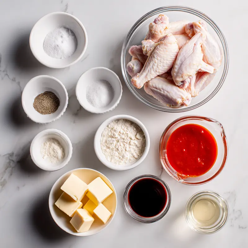 Slow Cooker Buffalo Wings ingredients