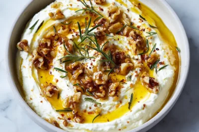 Spicy Ricotta Dip with Hot Honey recipe