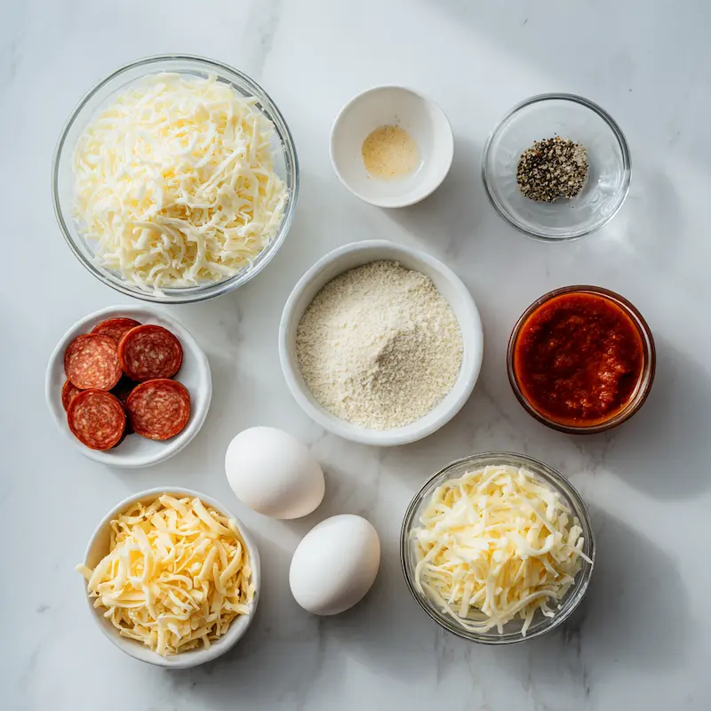 Tasty Keto Chips Pepperoni Cheese ingredients