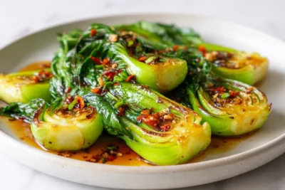 Bok Choy with Ginger Chili Sauce recipe