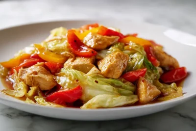 Chicken And Cabbage Stir Fry recipe