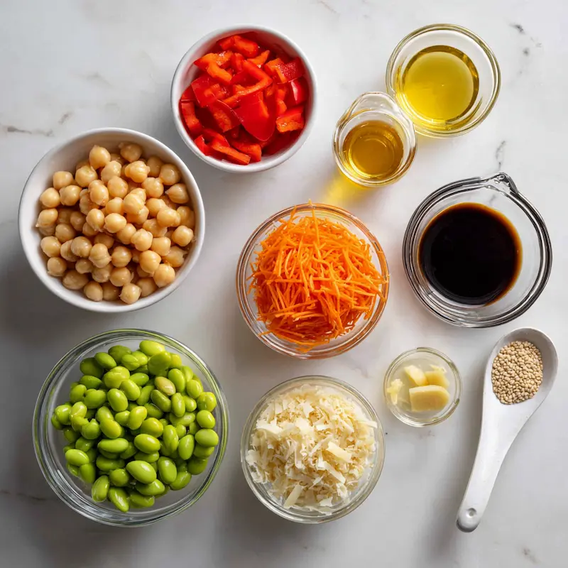 Chickpea Edamame Salad recipe