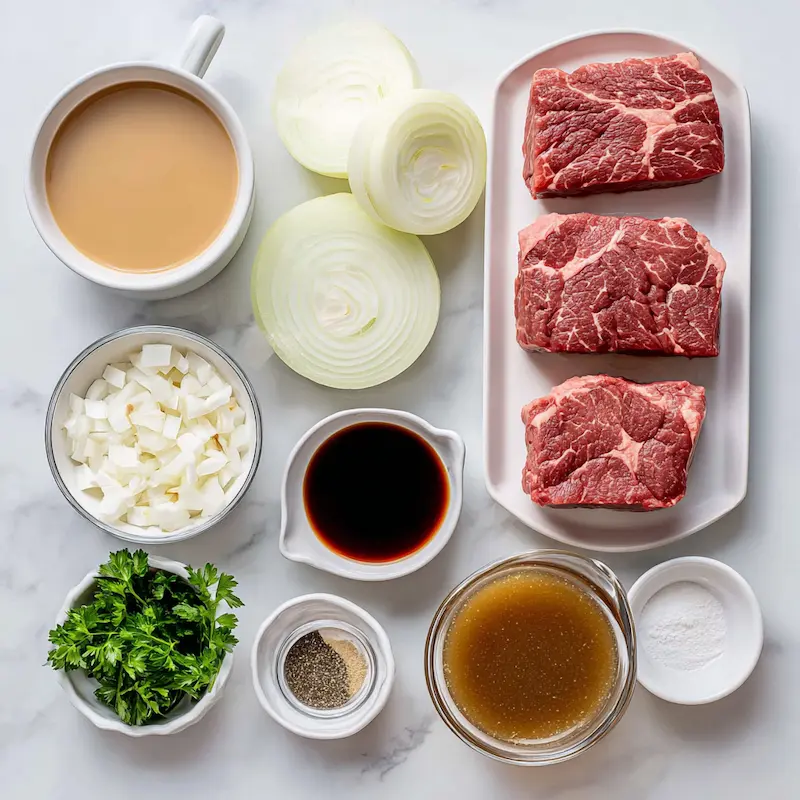 Crock Pot Cube Steak ingredients