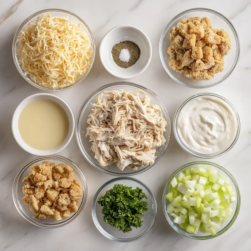 Dolly’s Chicken & Stuffing Casserole ingredients
