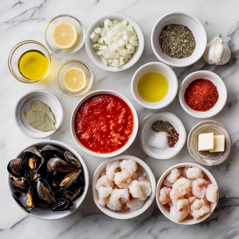 Easy Cioppino Recipe ingredients