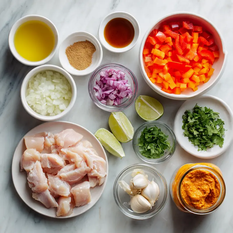 Easy Thai Red Curry Chicken ingredients