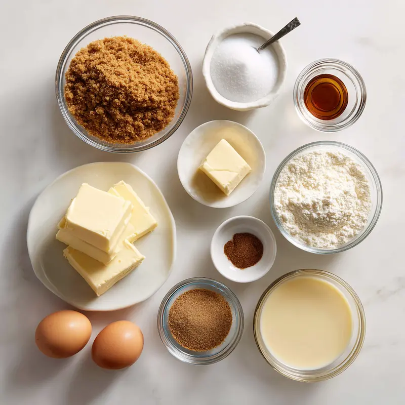 Eggnog Cheesecake Bars ingredients