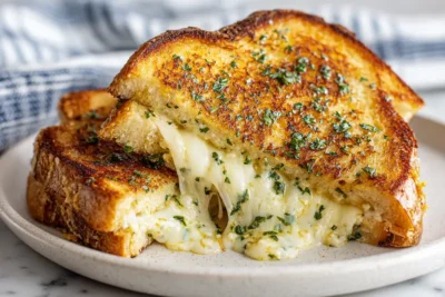 Garlic Bread Grilled Cheese recipe