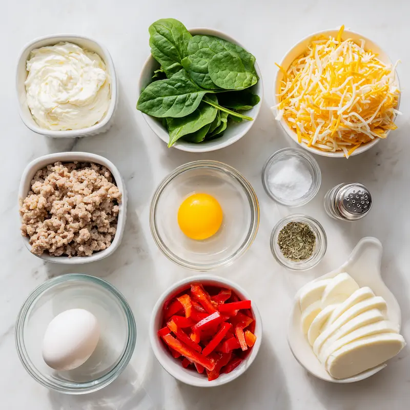 High Protein Ground Turkey Casserole ingredients