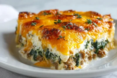 High Protein Ground Turkey Casserole recipe