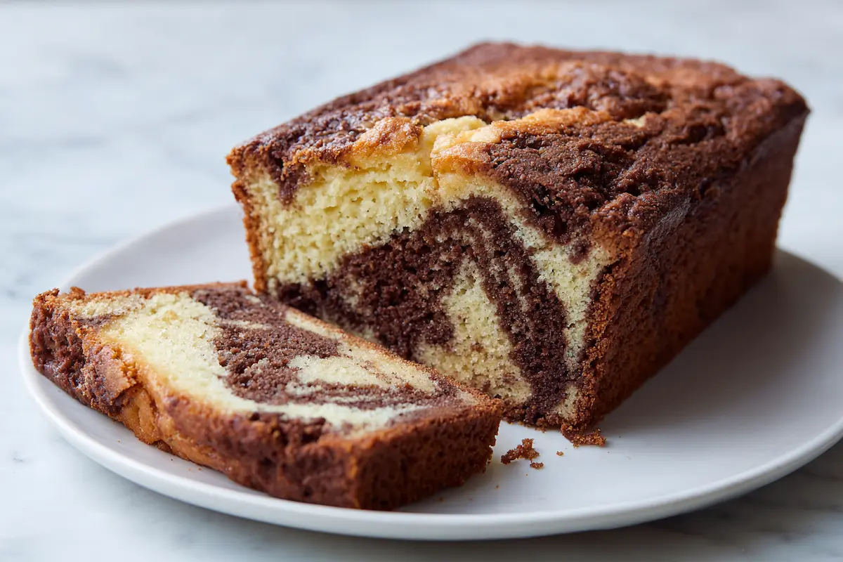 Marble Cake Recipe (Chocolate Vanilla Loaf) | Notedrecipes.net
