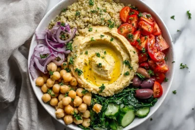 Mediterranean Hummus Bowl recipe