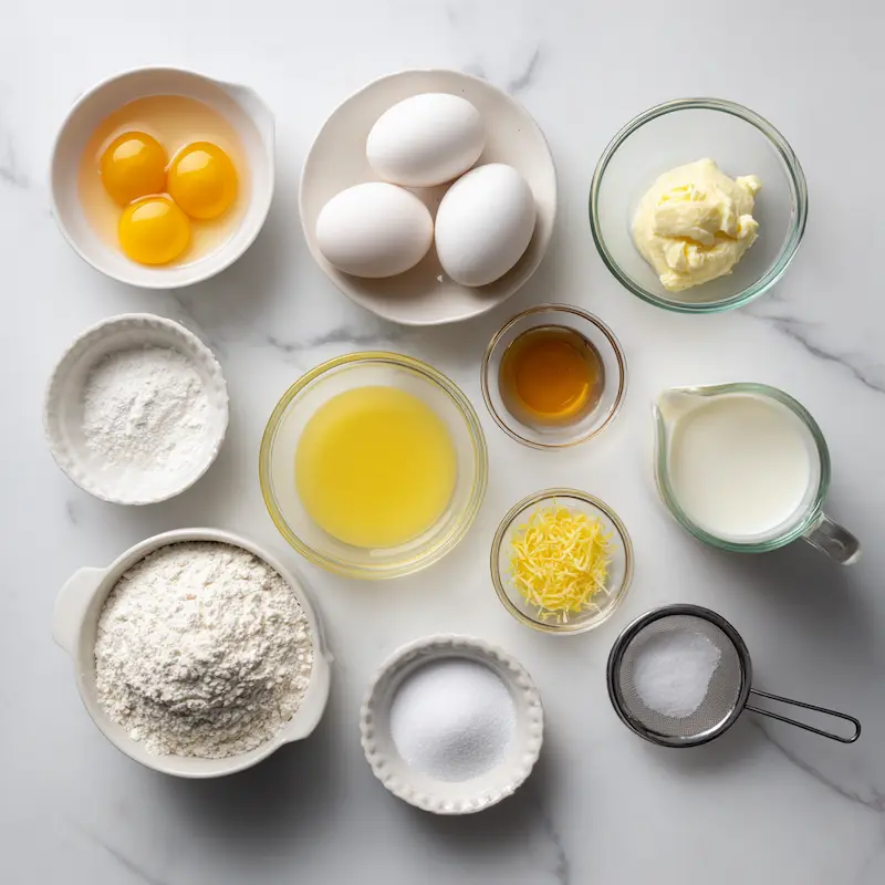 Mini Baby Lemon Impossible Pies ingredients