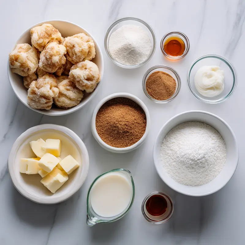 Monkey Bread With Vanilla Glaze ingredients