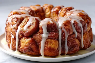 Monkey Bread With Vanilla Glaze recipe