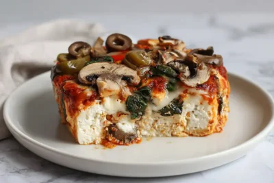Pizza Cottage Cheese Bake recipe