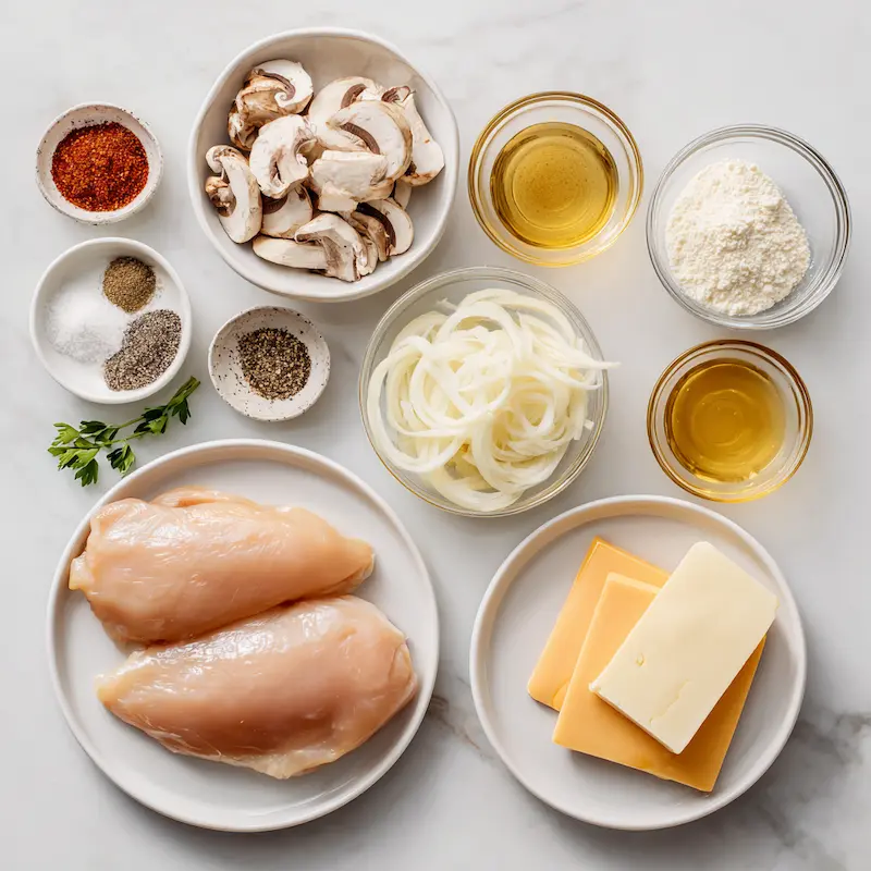 Texas Roadhouse Smothered Chicken ingredients