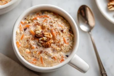 Carrot Cake Overnight Oats Recipe Card