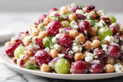 Chickpea Cranberry Salad Recipe Card
