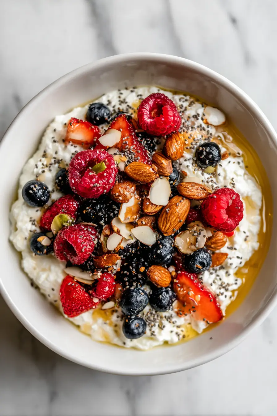 Cottage Cheese High Protein Bowl Pinterest