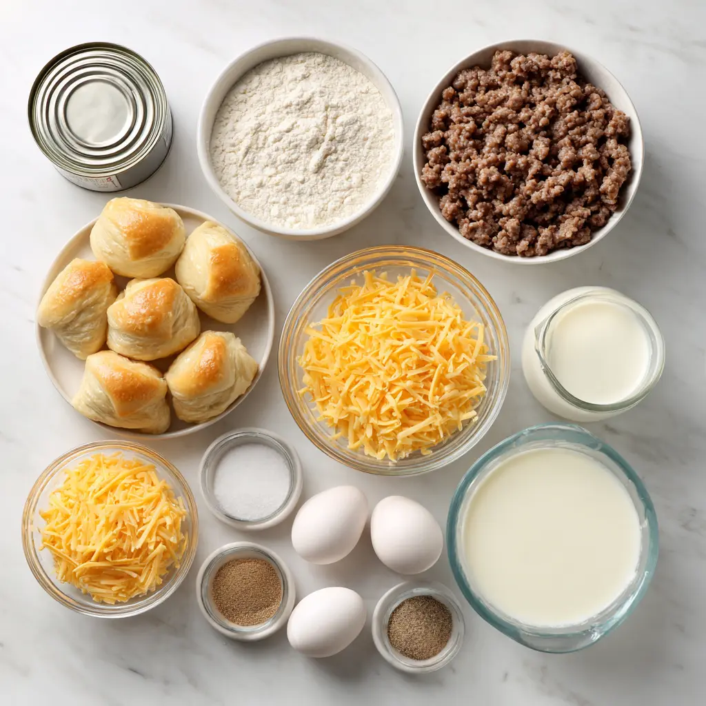 Crescent Roll Breakfast Casserole Ingredients