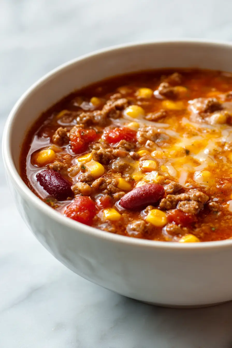 Crockpot Ground Beef Taco Soup Pinterest