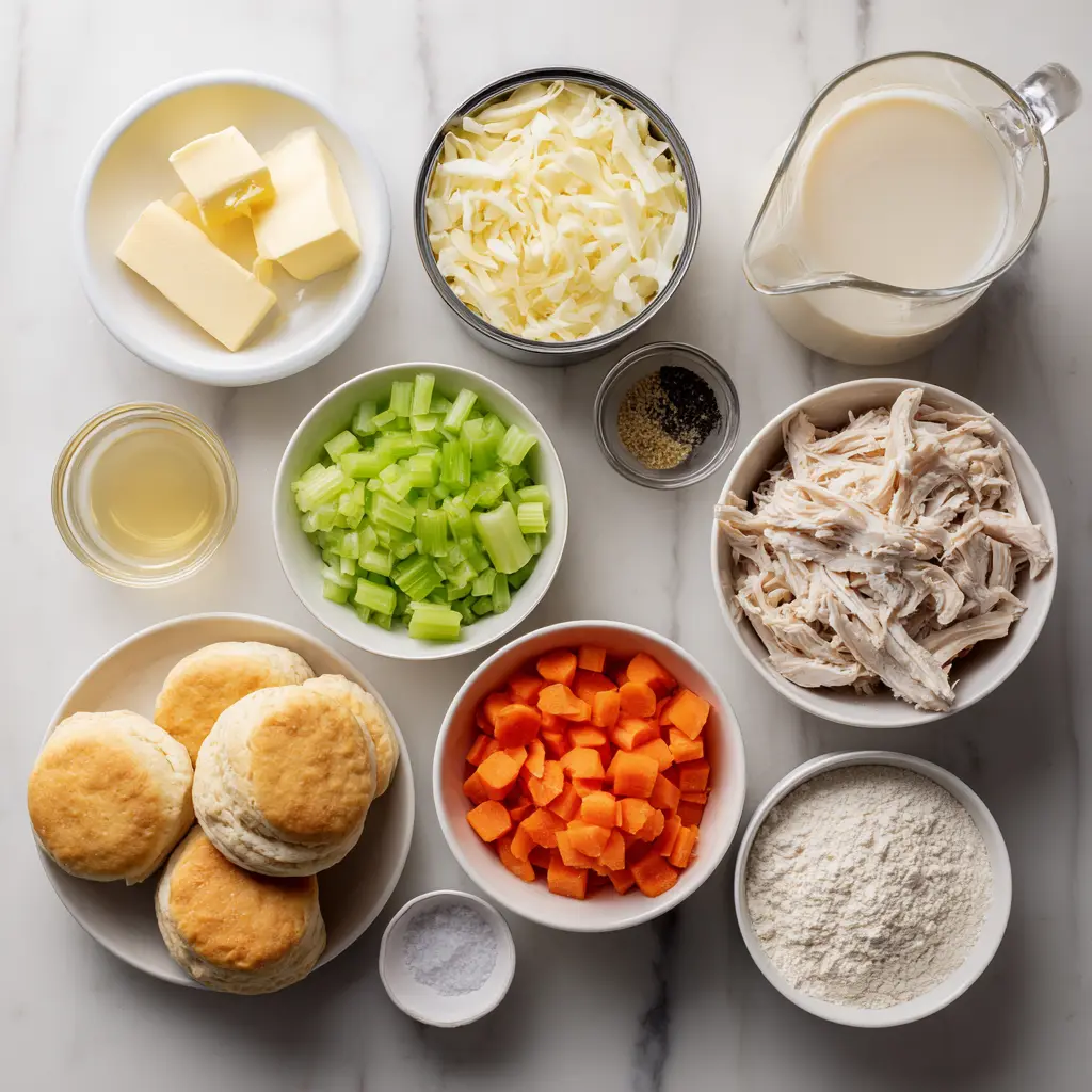 Easy Chicken and Dumplings with Biscuits Ingredients