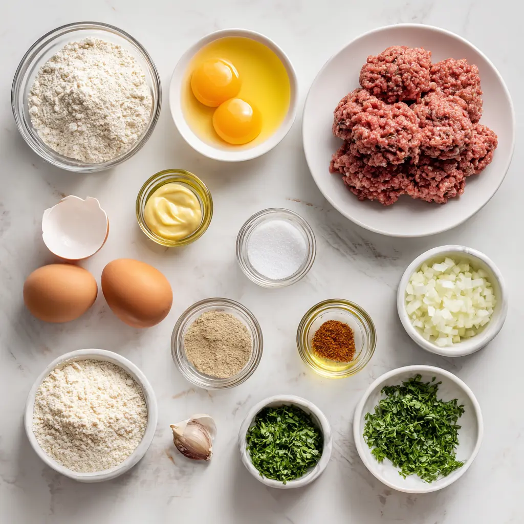 German Frikadellen Ingredients