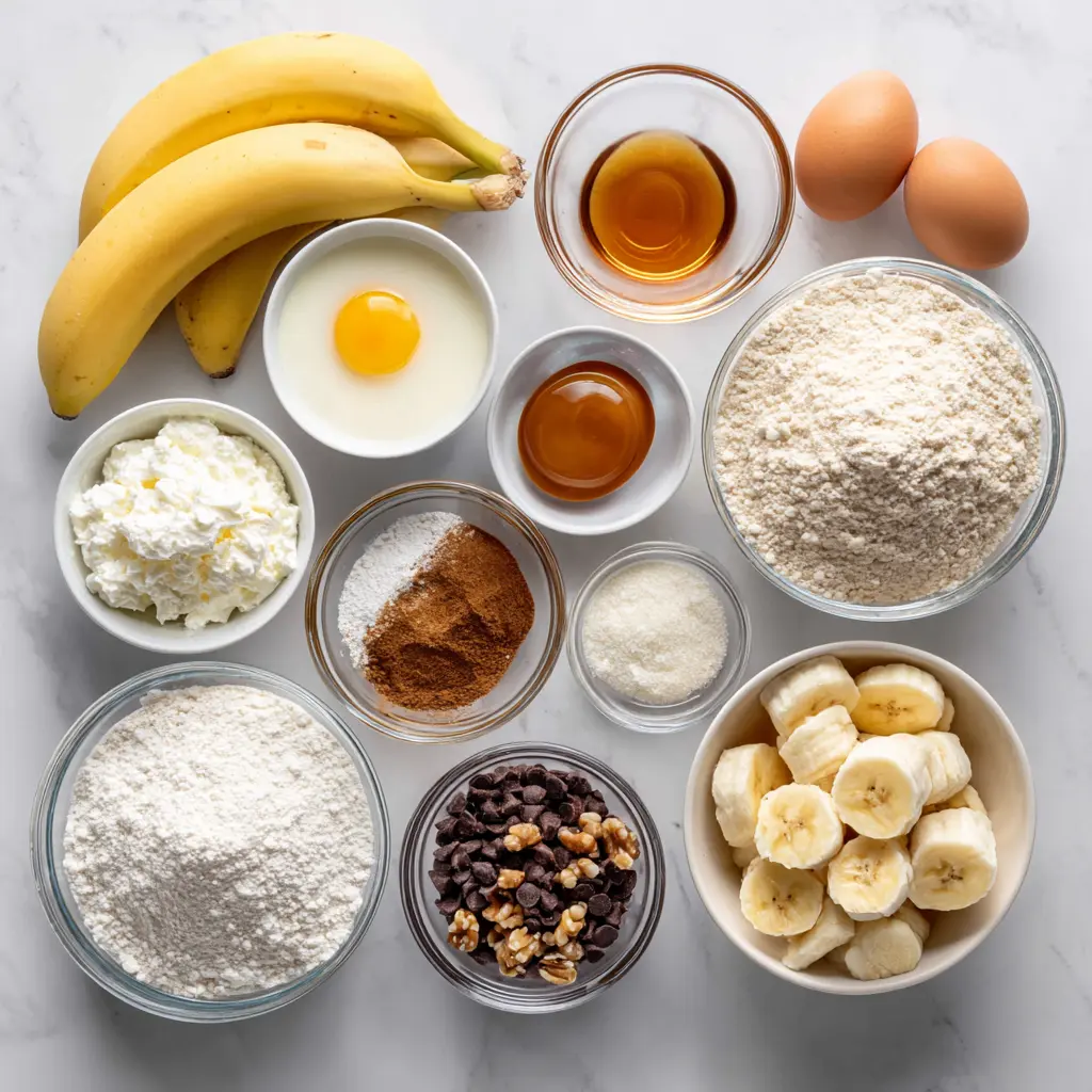 Greek Yogurt Banana Muffins Ingredients