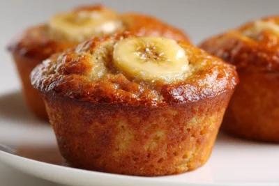 Greek Yogurt Banana Muffins Recipe Card