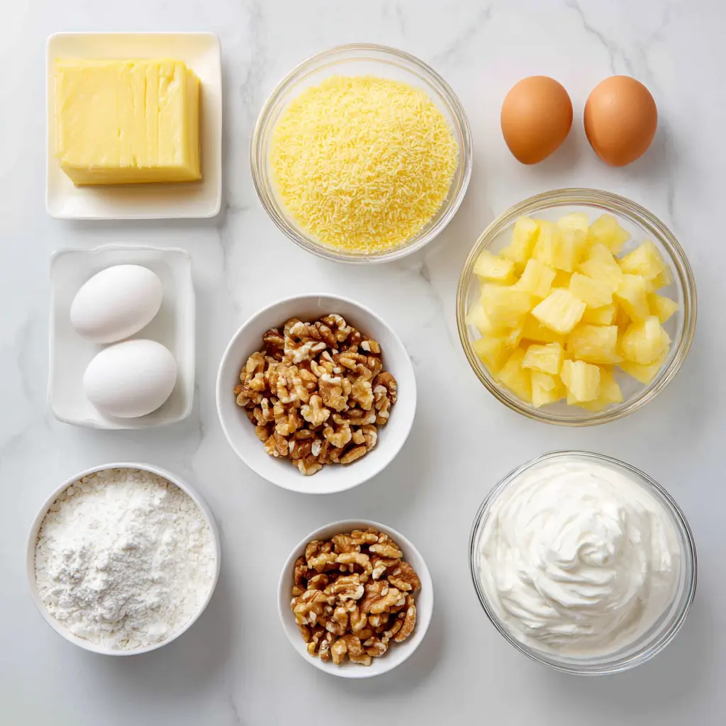 Hawaiian Pineapple Cake Ingredients
