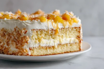 Hawaiian Pineapple Cake Recipe Card