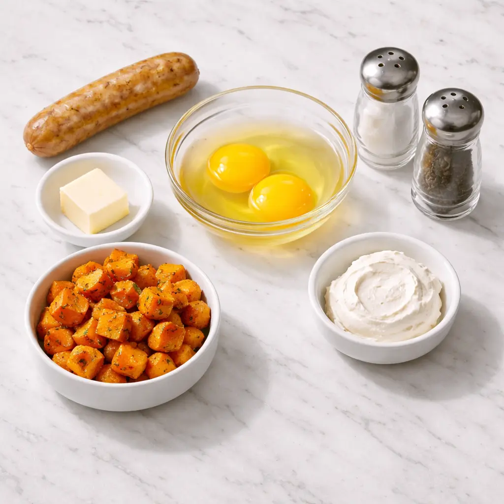 High-Protein Breakfast Bowl with Chicken Sausage & Eggs Ingredients