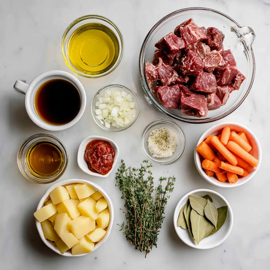 Irish Lamb and Potato Stew Ingredients