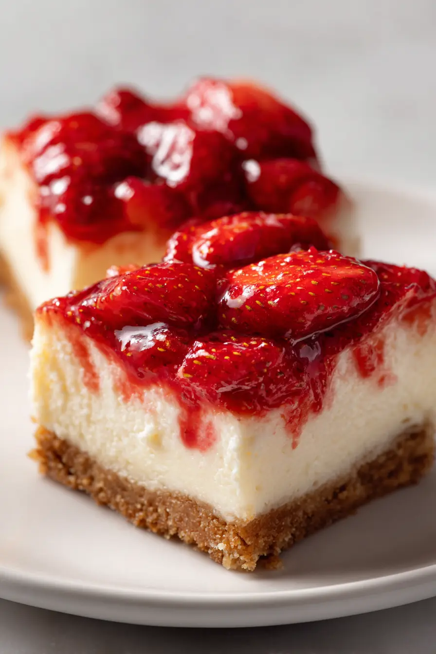 Keto Strawberry Cheesecake Bars Pinterest