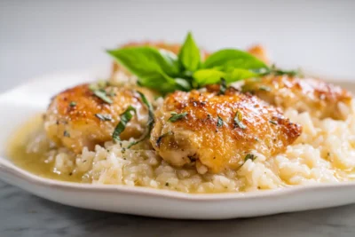 Lemon Chicken and Rice Casserole Recipe Card