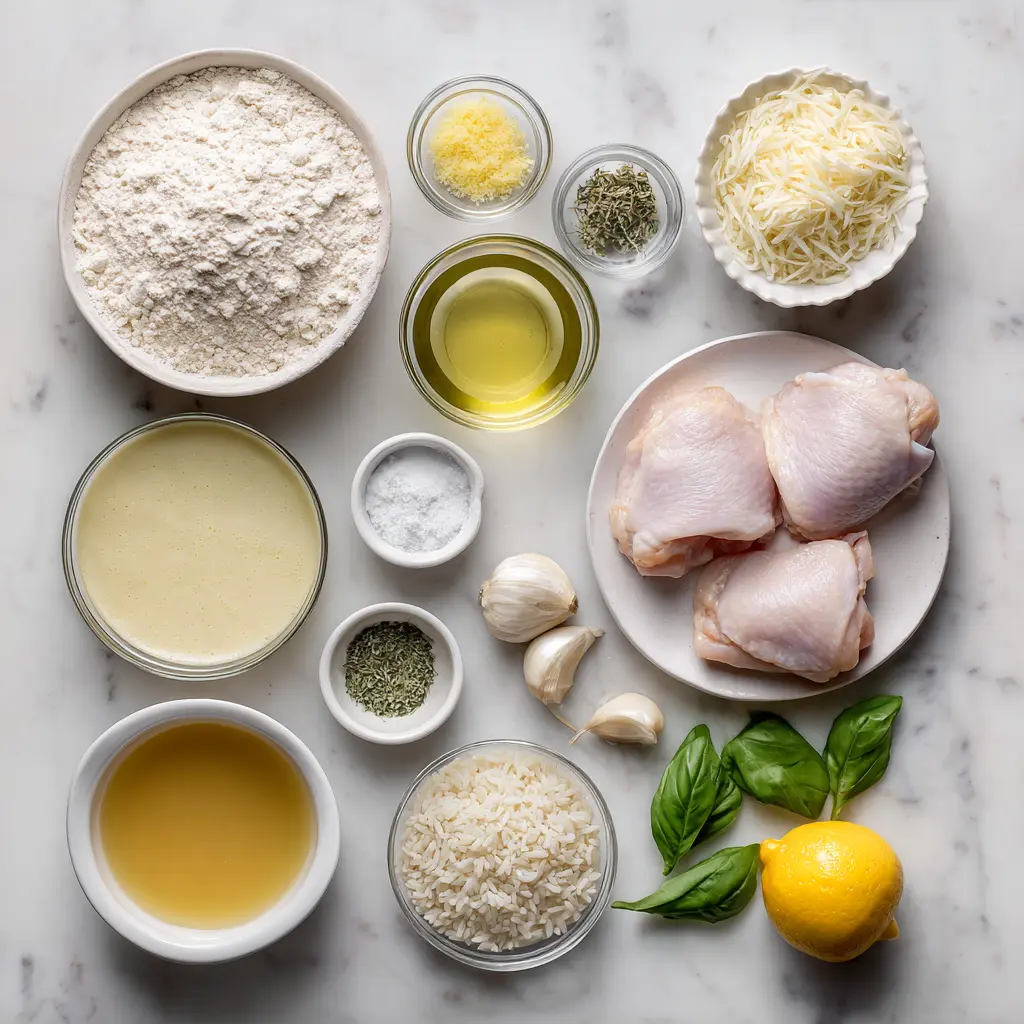 Lemon Chicken and Rice Casserole Ingredients