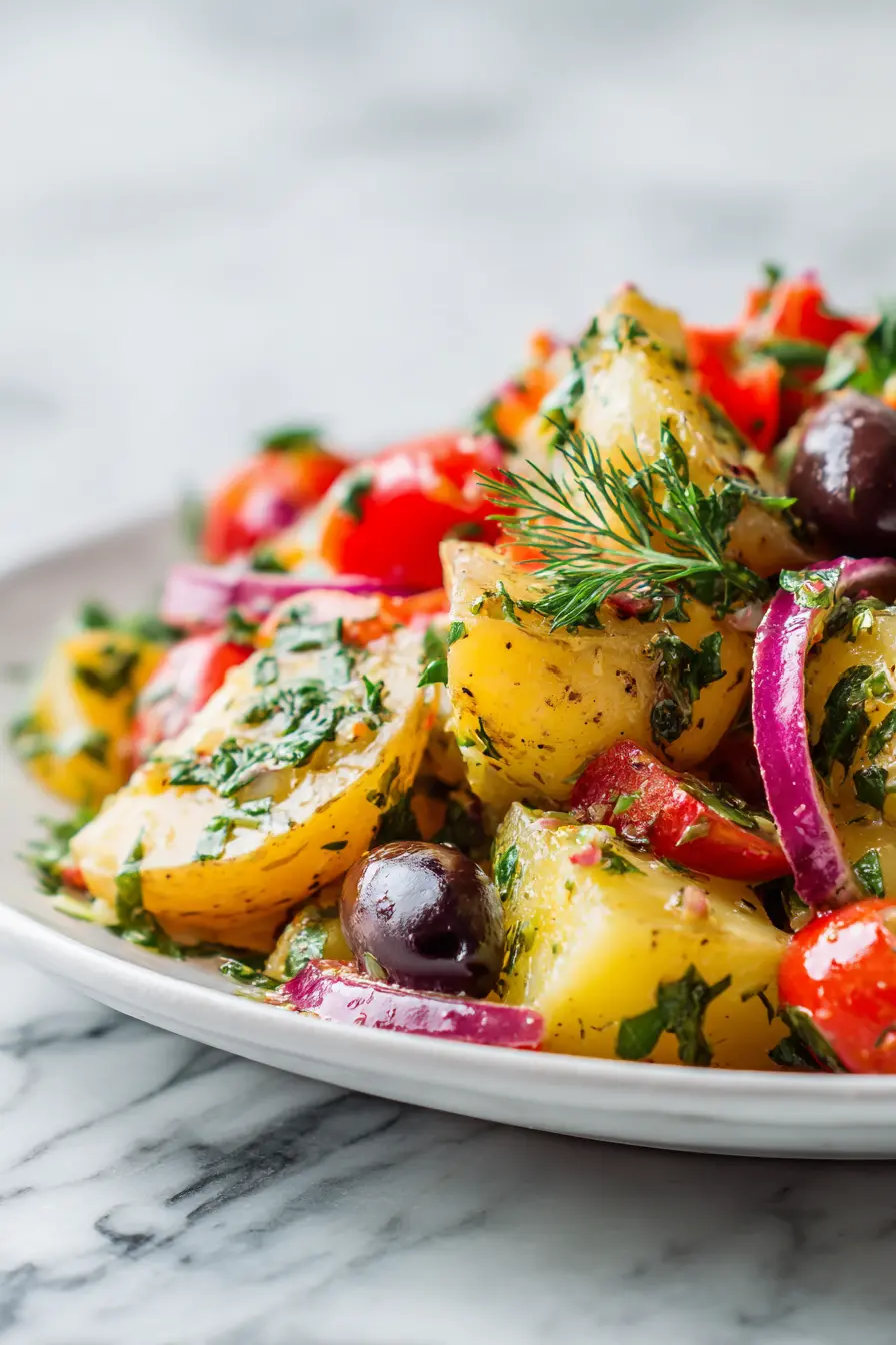 Mediterranean Potato Salad Pinterest