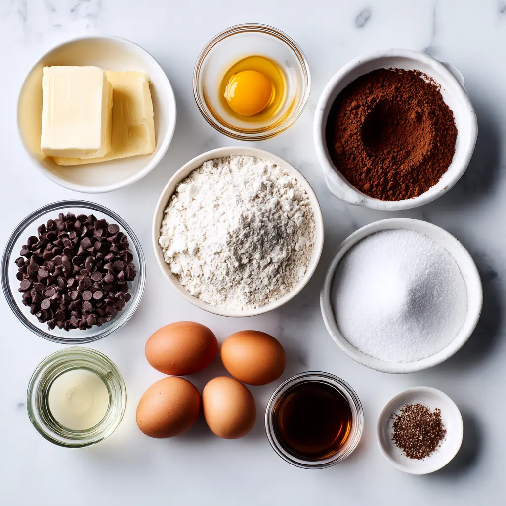 Mocha Espresso Brownies Ingredients