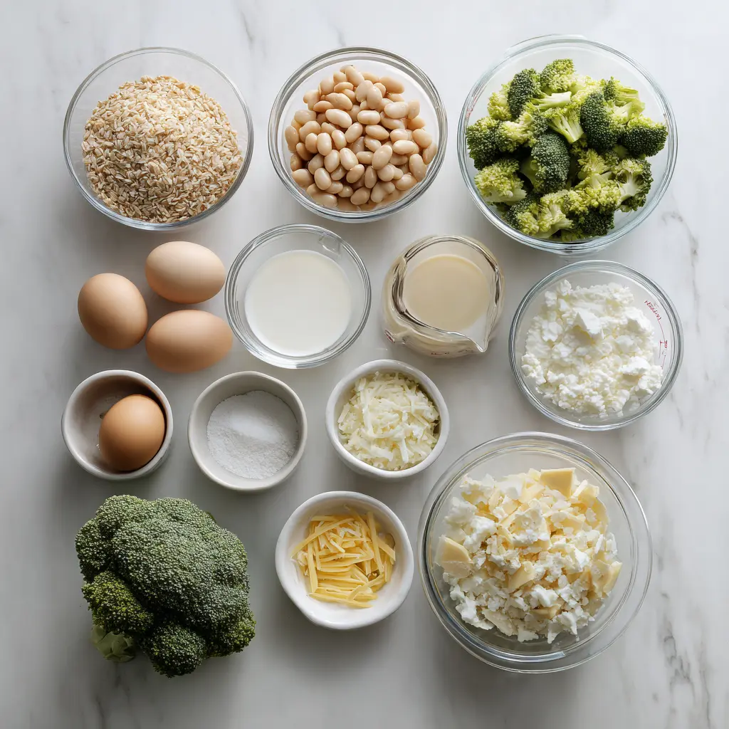 Ninja Foodi Broccoli Cheddar Rice Casserole Ingredients