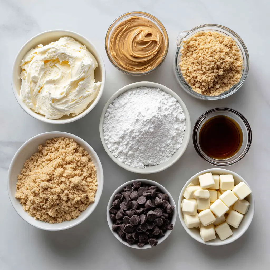 No-Bake Peanut Butter Cheesecake Balls Ingredients