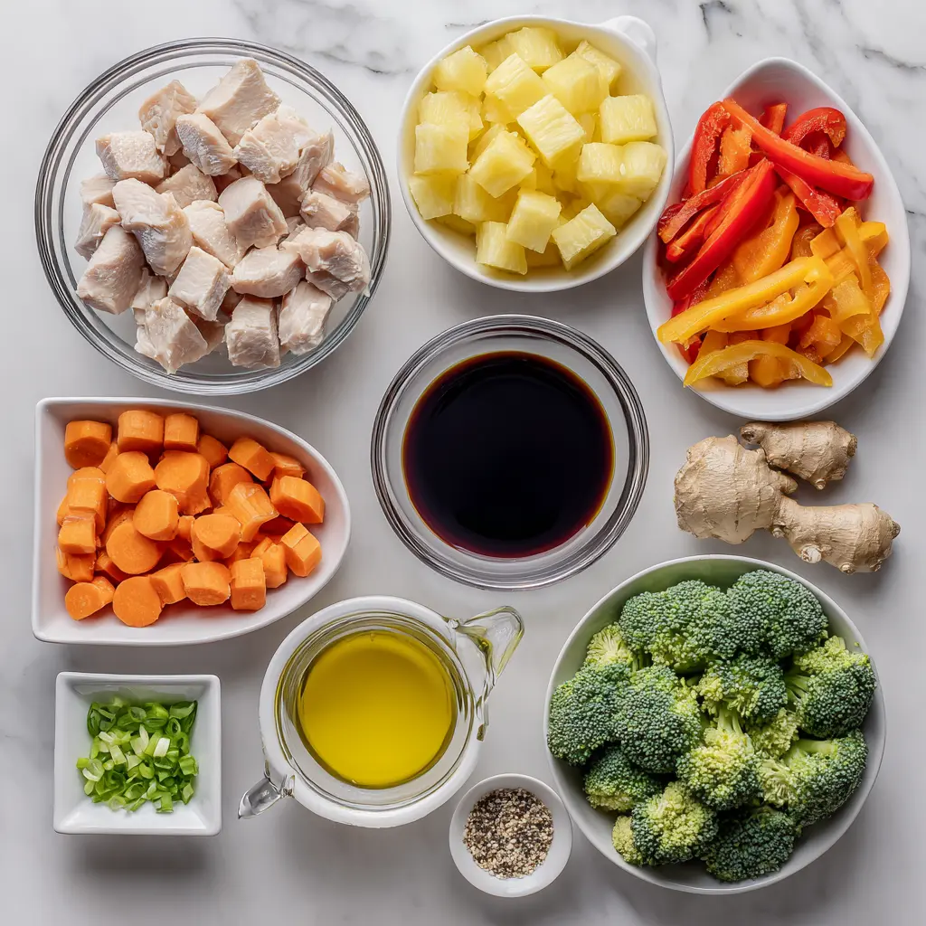 Pineapple Teriyaki Chicken Bites Ingredients
